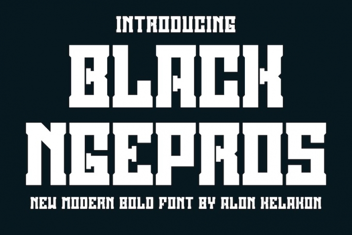 Black Ngepros Font Download