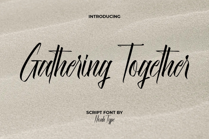 Gathering T Font Download