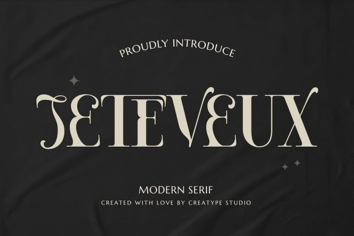 Jeteveux Modern Serif Font Download