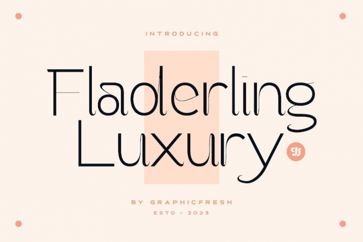 Fladerling - The Elegant Logo Font Font Download
