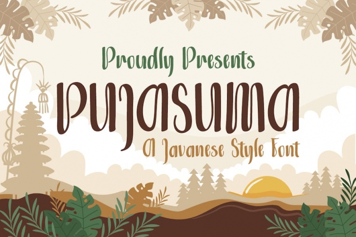 Pujasuma a Javanese Style Font Font Download