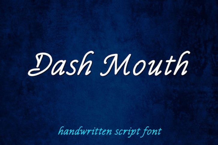 Dash Mouth - Handwritten Script Font Font Download