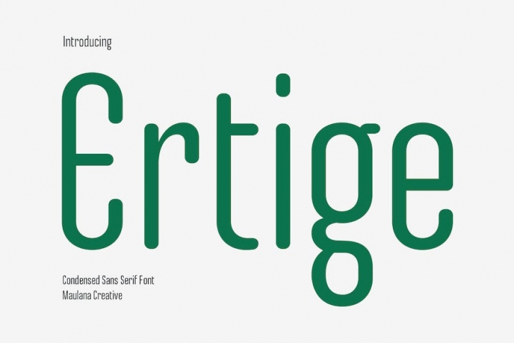 Ertige Condensed Sans Serif Font Font Download