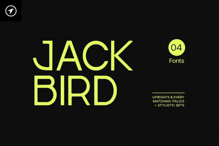 Jackbird - Modern Display / Headline Typeface Font Download
