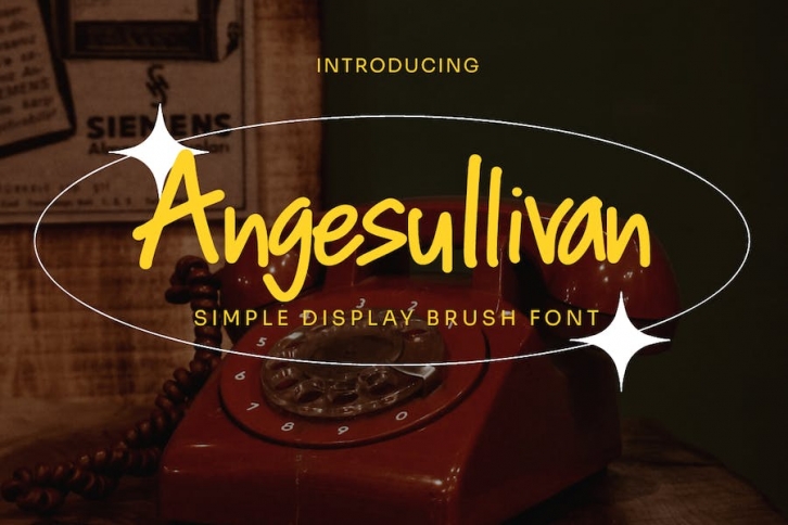 Angesullivan - Simple Display Brush Font Font Download