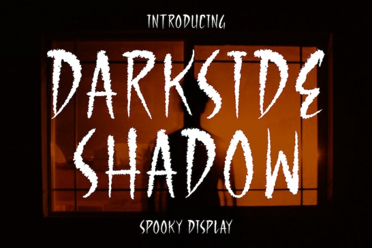 Darkside Shadow Spooky Display Font Font Download