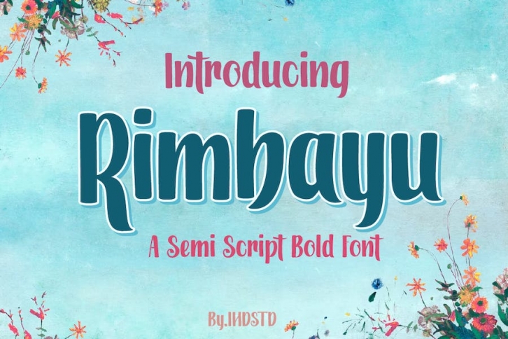 Rimbayu A Semi Script Bold Font Font Download