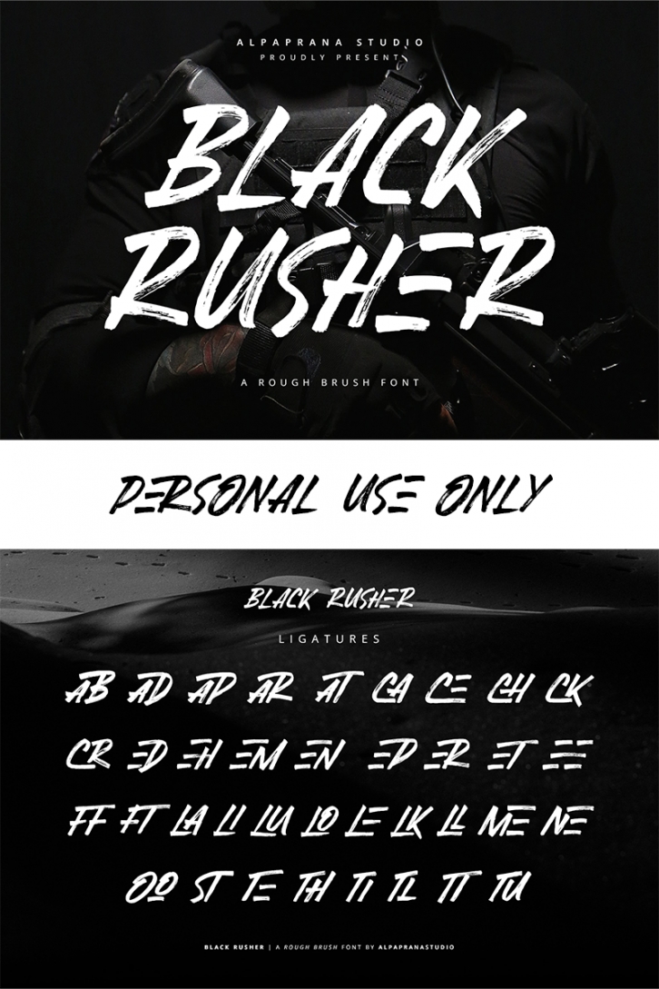 Black Rusher Font Download