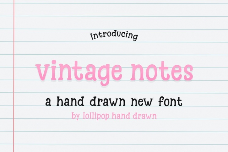 Vintage Notes Font Font Download
