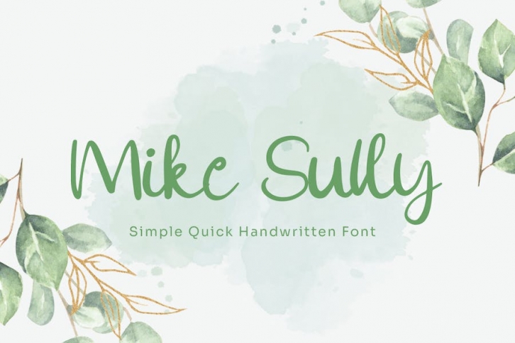 Mike Sully - Handwritten Font Font Download