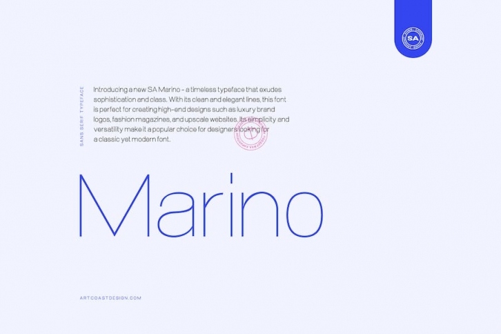 SA Marino Sans Serif Typeface Font Download