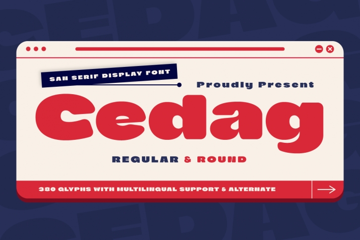 Cedag – San Serif Font Download
