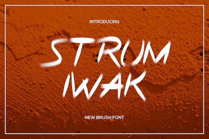 StrumIwak – Brush Font Font Download