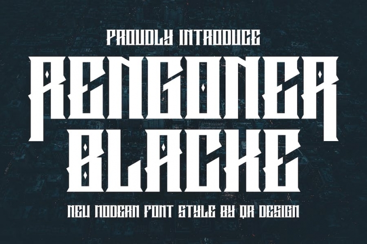 Rengoner Blacke Font Download