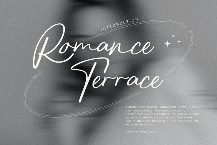 Romance Terrace - Luxury Script Brush Font Font Download