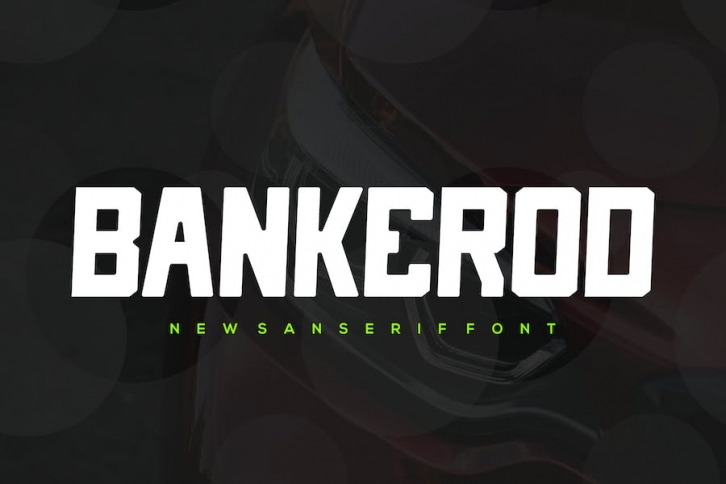 Bankerod - Modern Sport Font Font Download