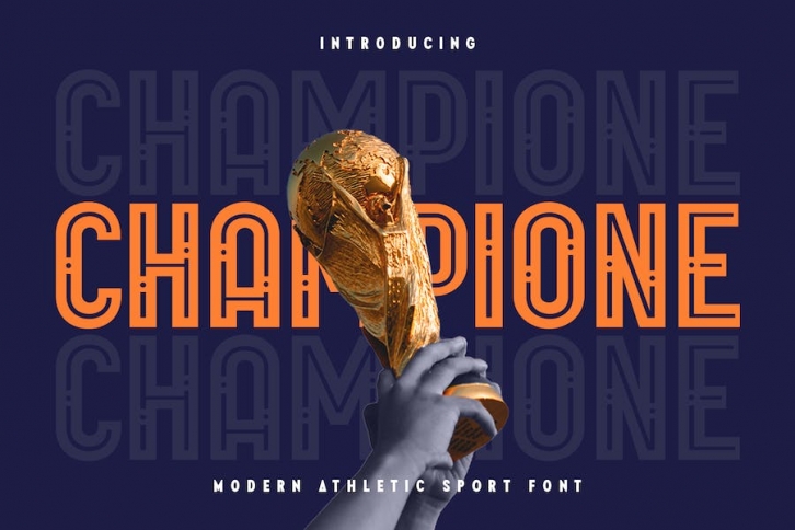 Champione - Modern Athletic Sport Font Font Download