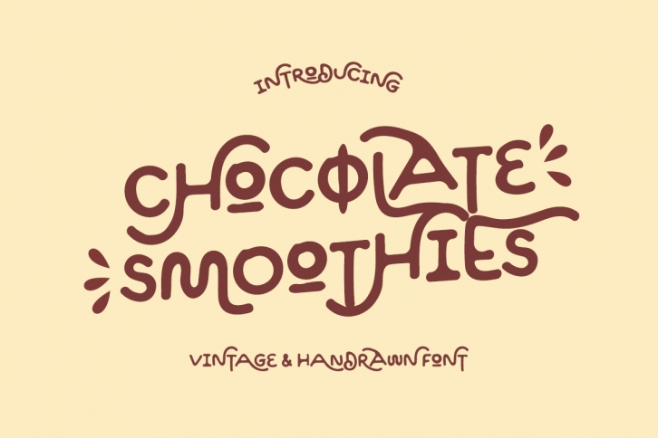 Chocolate Smoothies Font Download