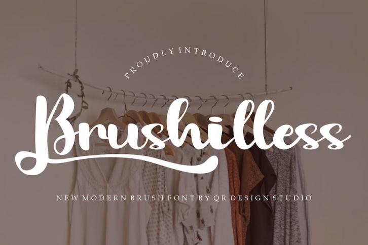 Brushilless Font Download