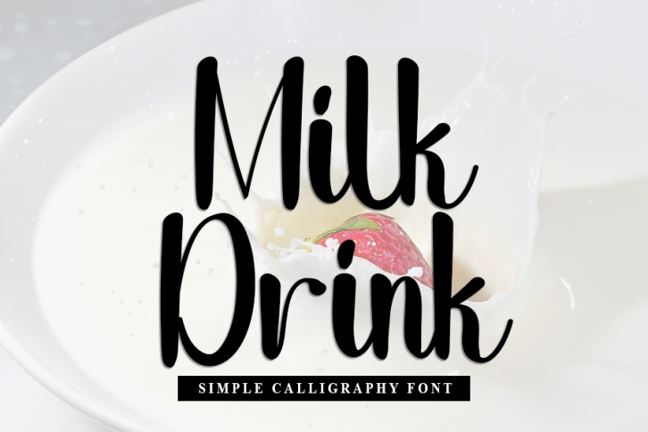 Milk Drink Font Download