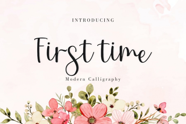 First time Script Font Download