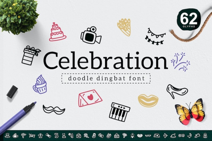 Celebration Dingbat Font Download