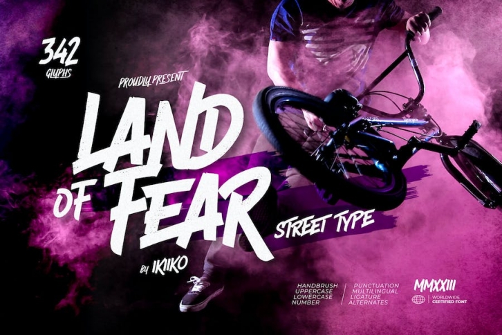 Land Of Fear - Street Type Font Download