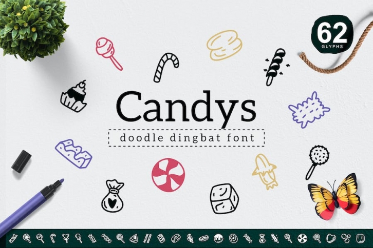 Candys Dingbat Font Download