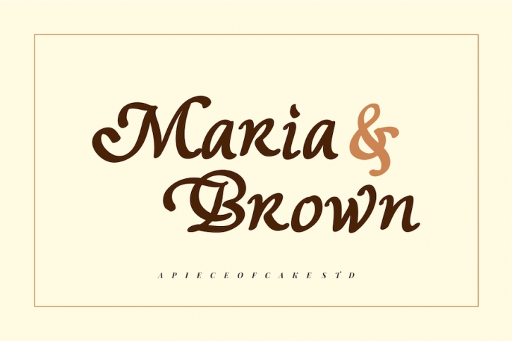 Maria & Brown - A Script Font Font Download