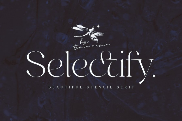 Selectify - Beauty Elegant Luxury Stencil Serif Font Download