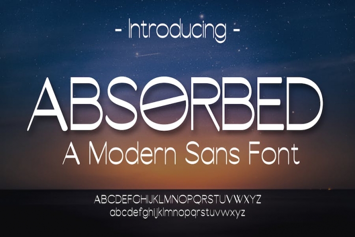 ABSORBED - Modern Sans Font Font Download
