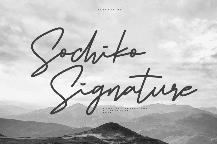 Sochiko Signature Font Download