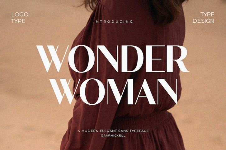 Wonder Woman Elegant Sans Serif Font Font Download