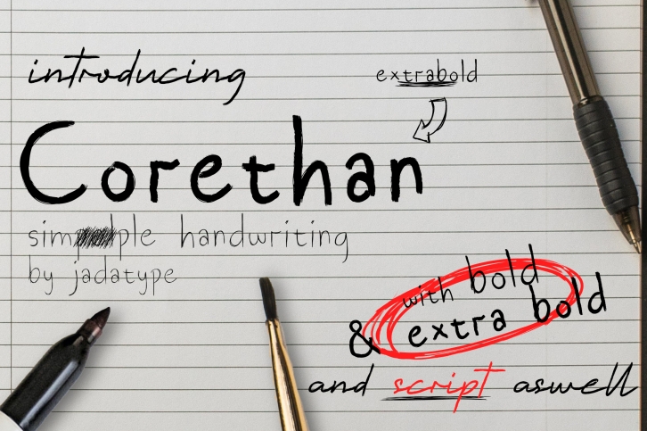 Corethan Scrip Font Download