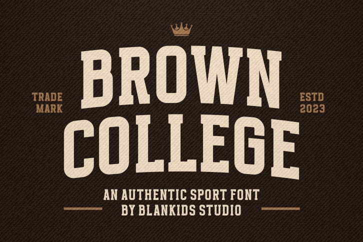Brown College Font Download