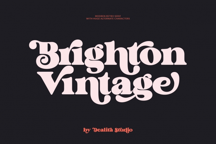 Brighton vintage Font Download