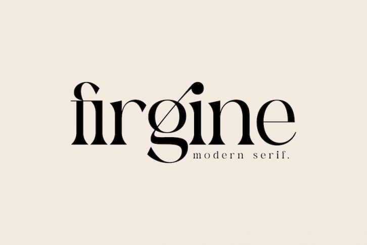 Firgine Modern Serif Font Font Download