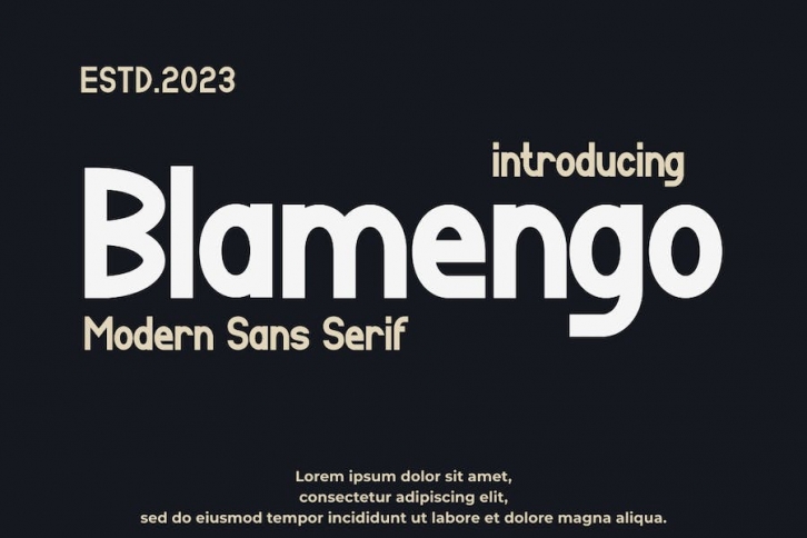 Blamengo Font Font Download