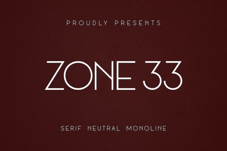 ZONE 33 Font Download