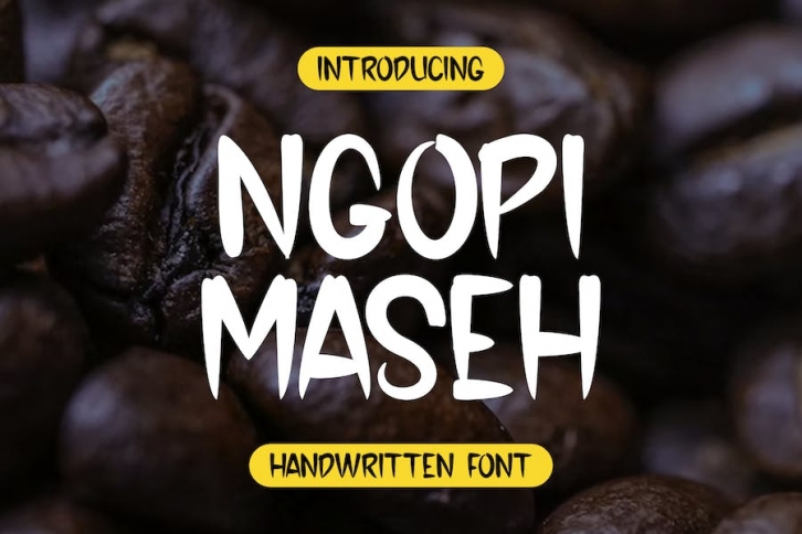NgopiMaseh - Handwritten Font Font Download