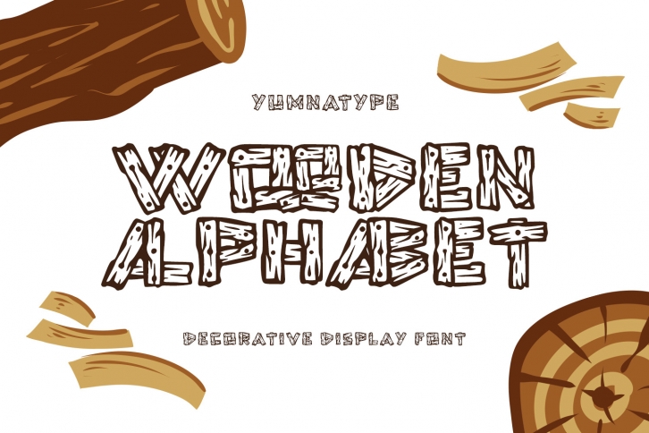 Wooden Alphabe Font Download