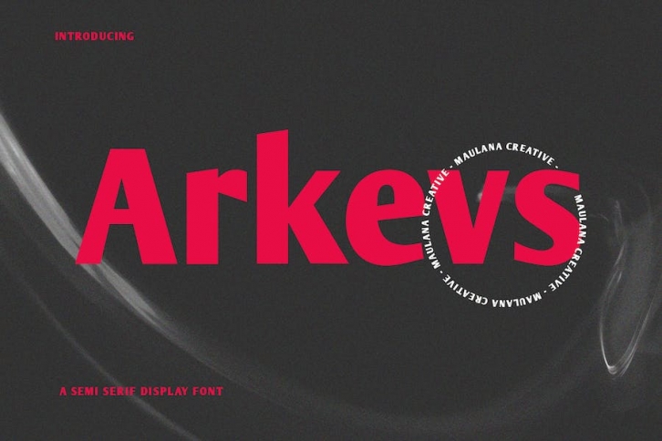 Arkevs Semi Serif Display Font Font Download