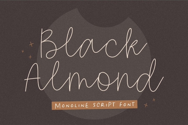 Black Almond Script Font Font Download