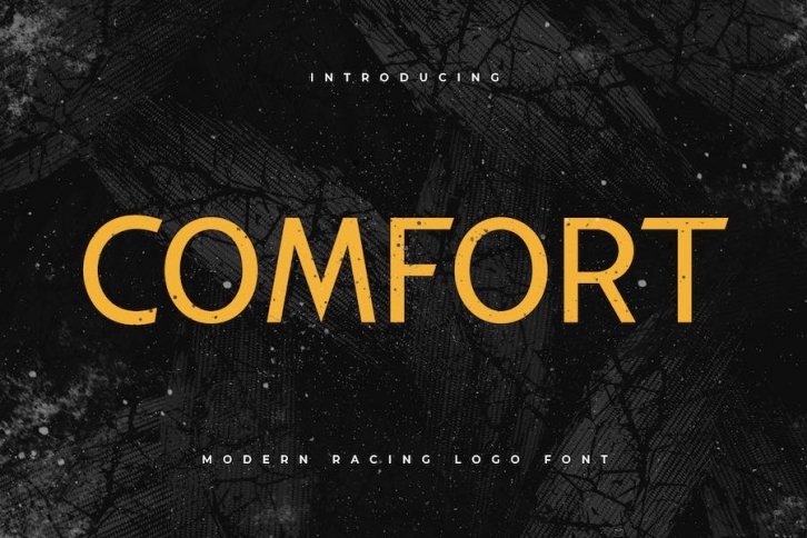 Comfort - Modern Racing Logo Font Font Download