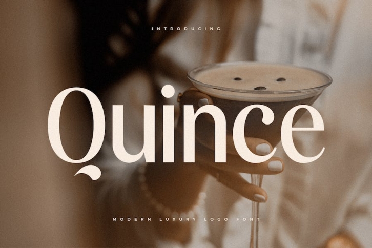 Quince - Modern Luxury Logo Font Font Download
