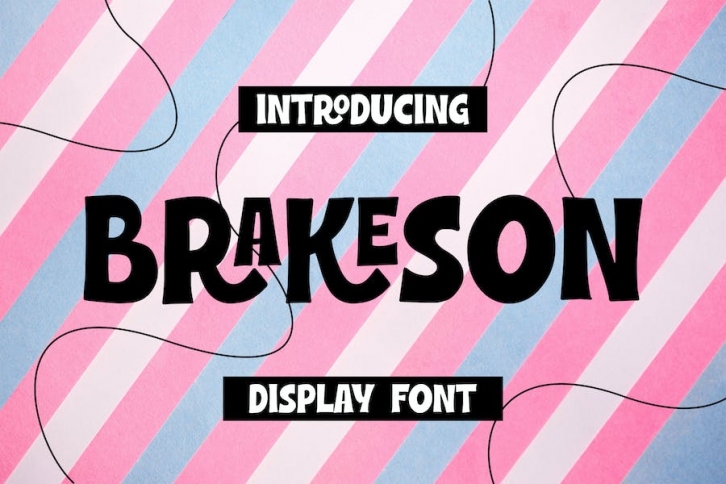 Brakeson - Display Font Font Download