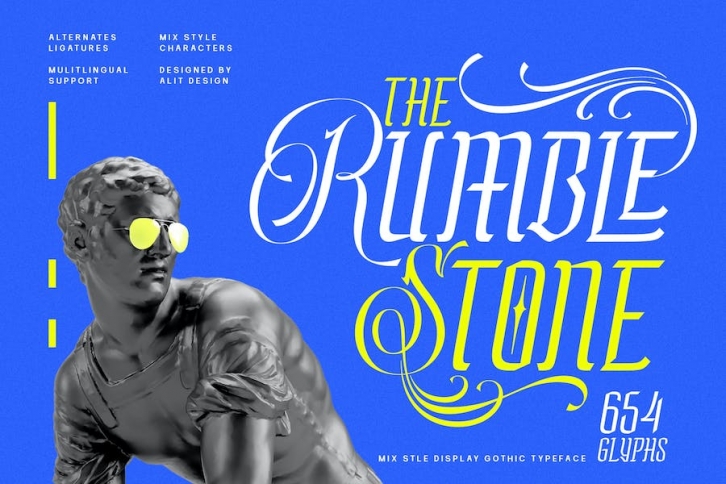 Rumble Stone Typeface Font Download
