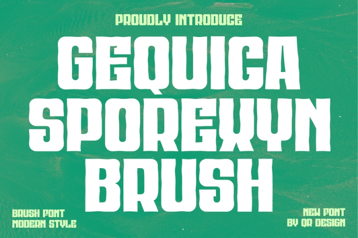Gequica Sporexyn Brush Font Download