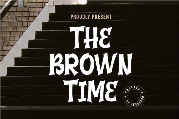 THE BROWN TIME Font Download