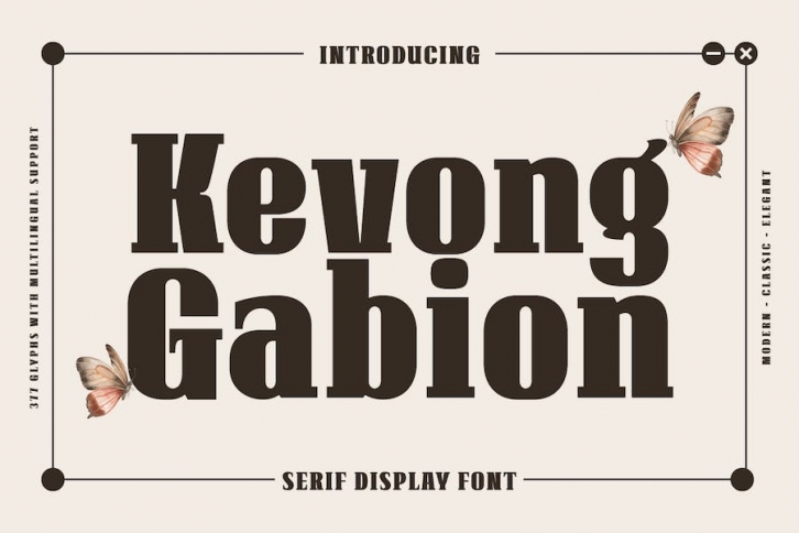 Kevong Gabion – Classic Serif font Font Download
